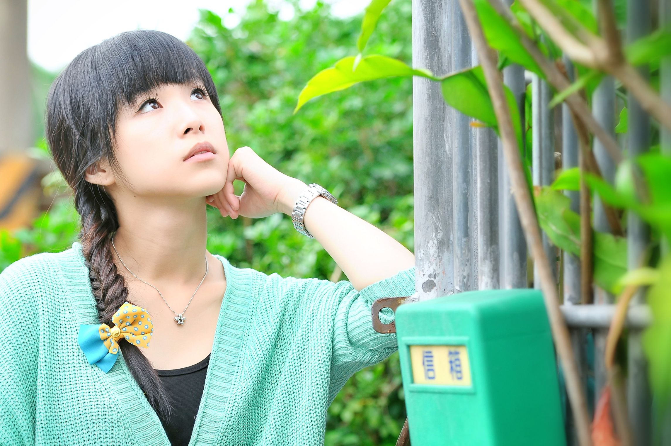 台湾清纯正妹茶茶《小清新外拍》写真图片集-图4