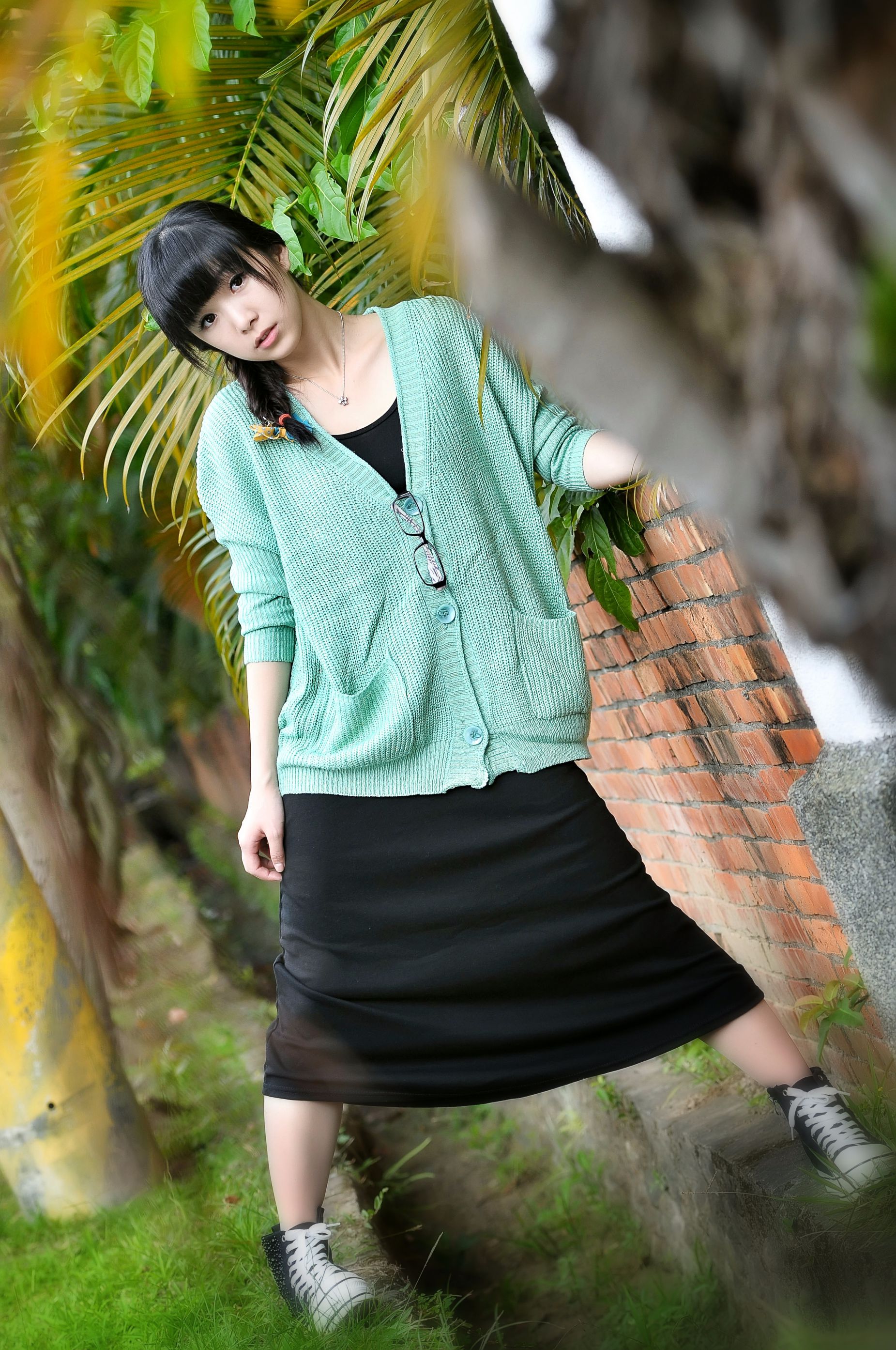 台湾清纯正妹茶茶《小清新外拍》写真图片集-图5