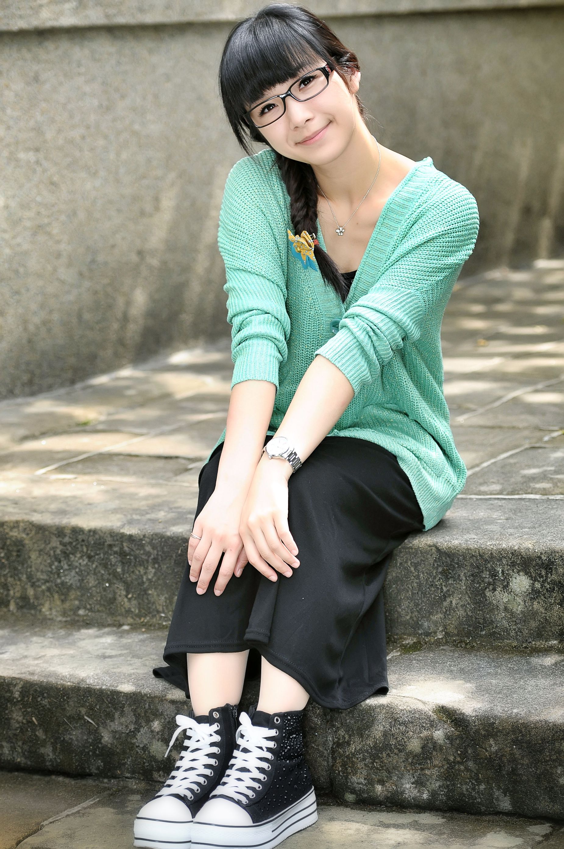 台湾清纯正妹茶茶《小清新外拍》写真图片集-图8