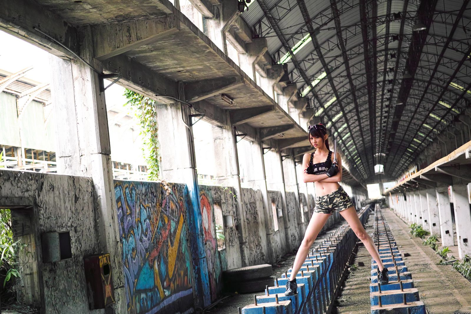 台湾美女蔡译心Candice《南港廢墟外拍》-图10