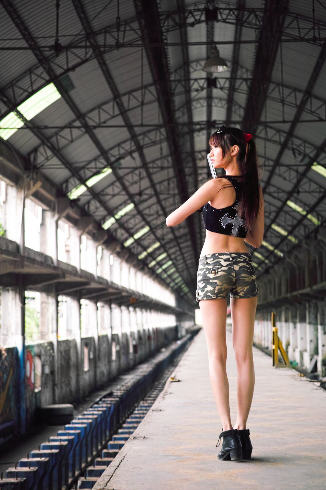 台湾美女蔡译心Candice《南港廢墟外拍》-图22