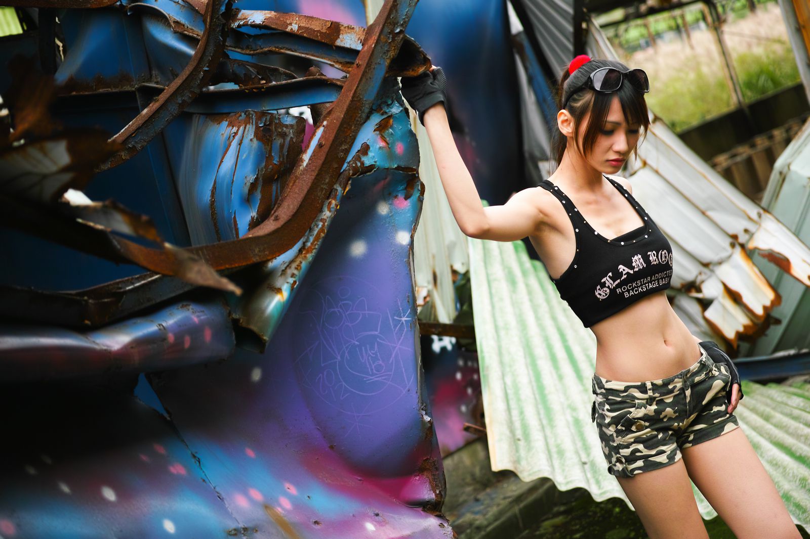 台湾美女蔡译心Candice《南港廢墟外拍》-图23