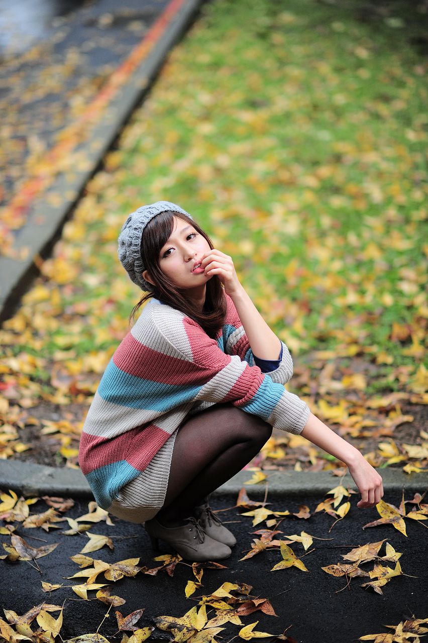 台湾正妹模特小艾《小清新街拍》外拍写真合集-图9