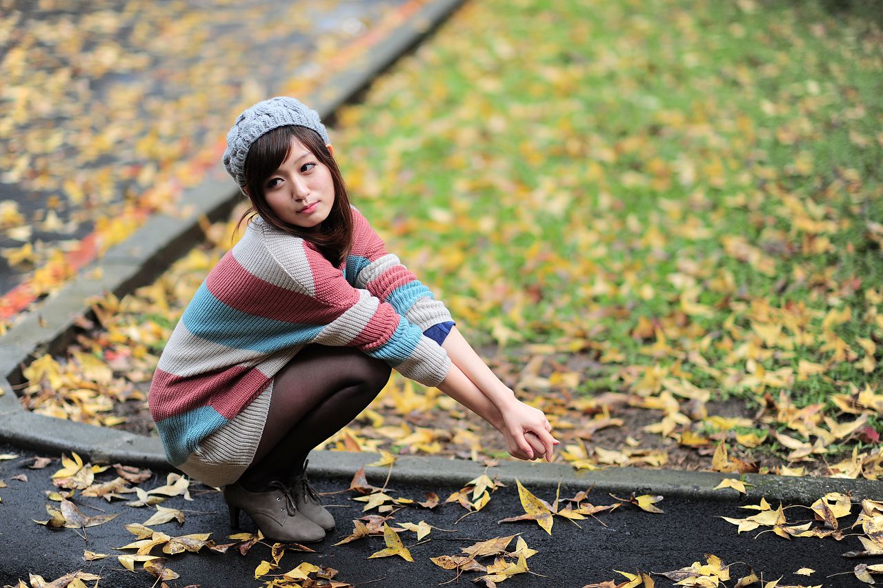 台湾正妹模特小艾《小清新街拍》外拍写真合集-图8