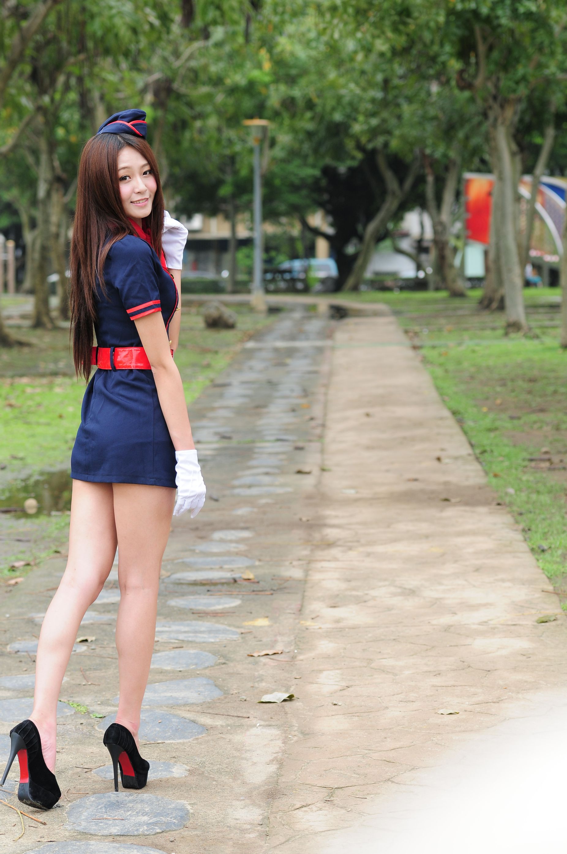 Winnie小雪/庄咏惠《小清新校服外拍》-图2