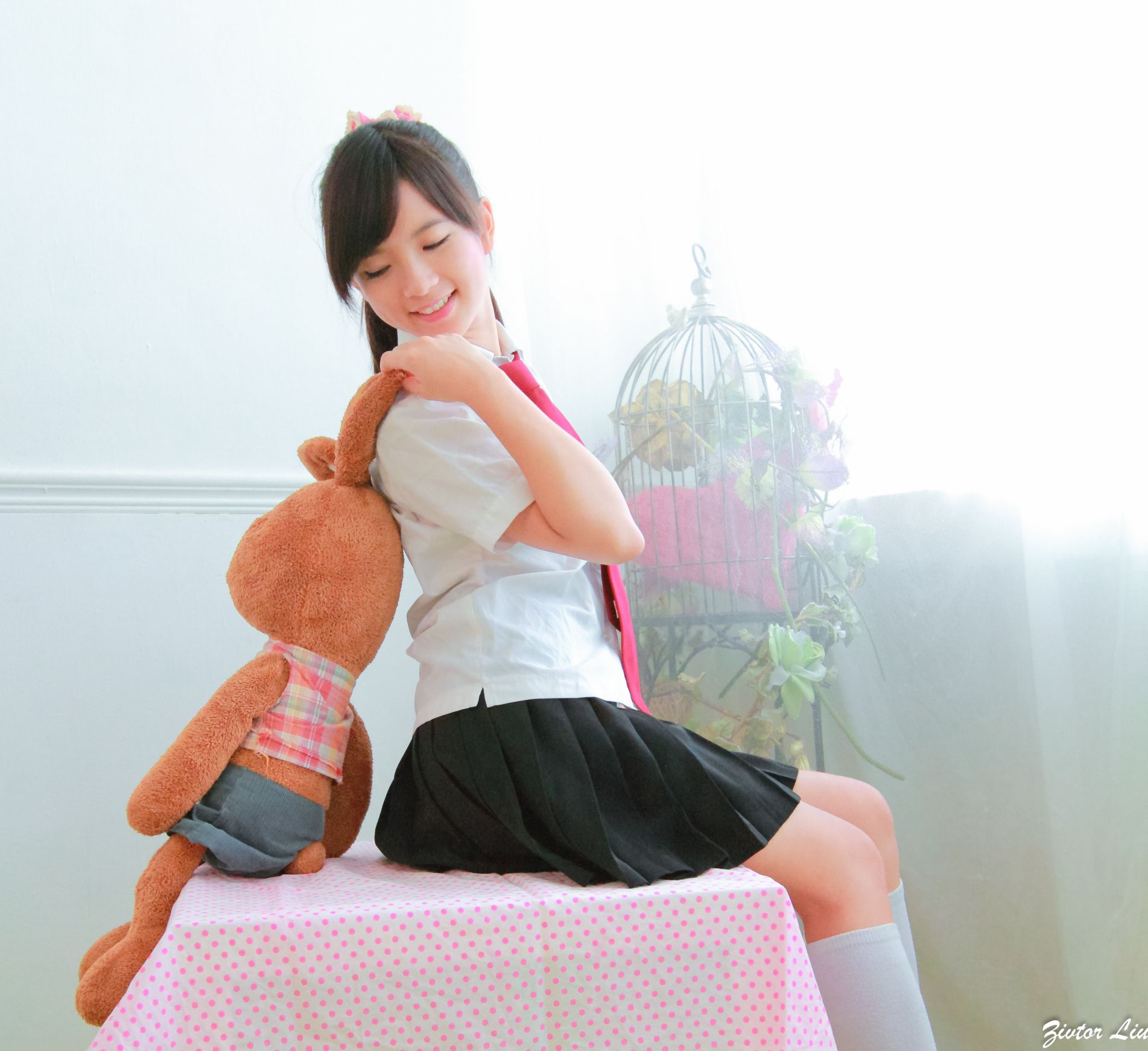 台湾正妹虞成敬Alice《俏皮可爱校服小萝莉》-图19