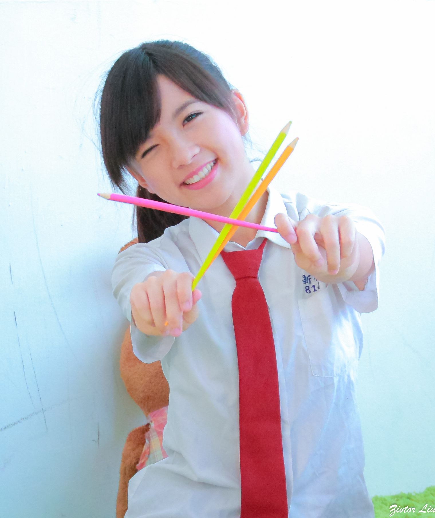 台湾正妹虞成敬Alice《俏皮可爱校服小萝莉》-图65