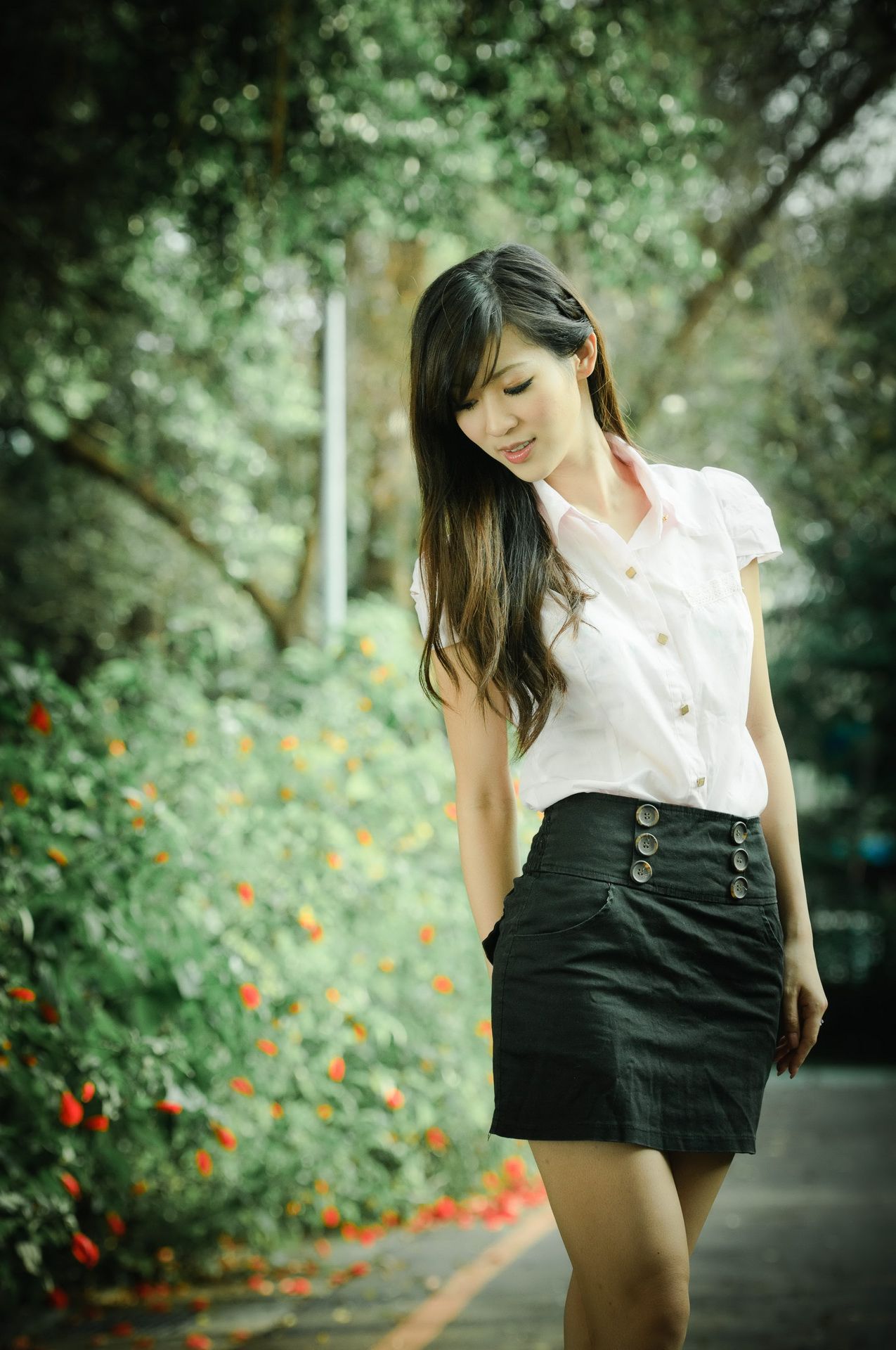 韩雨洁Gennie/韋韋/陈韦蓉《小清新唯美外拍》-图1