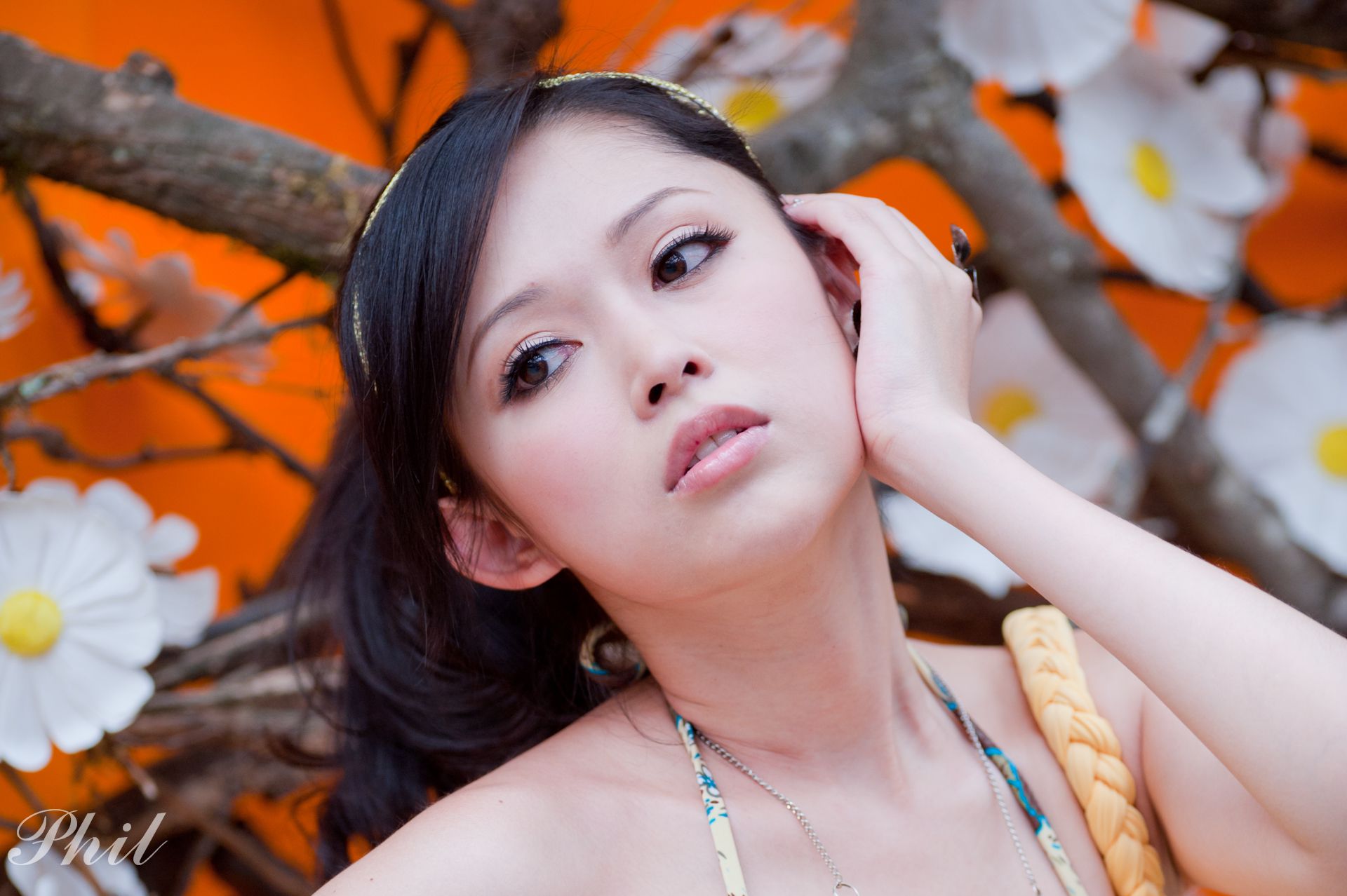 腿模Avy杜可薇《黄色吊带超短裙外拍》-图11