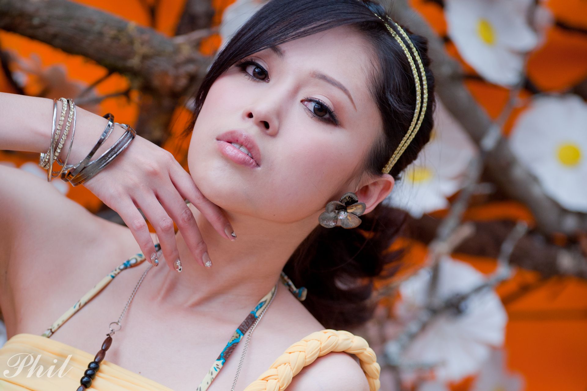 腿模Avy杜可薇《黄色吊带超短裙外拍》-图12