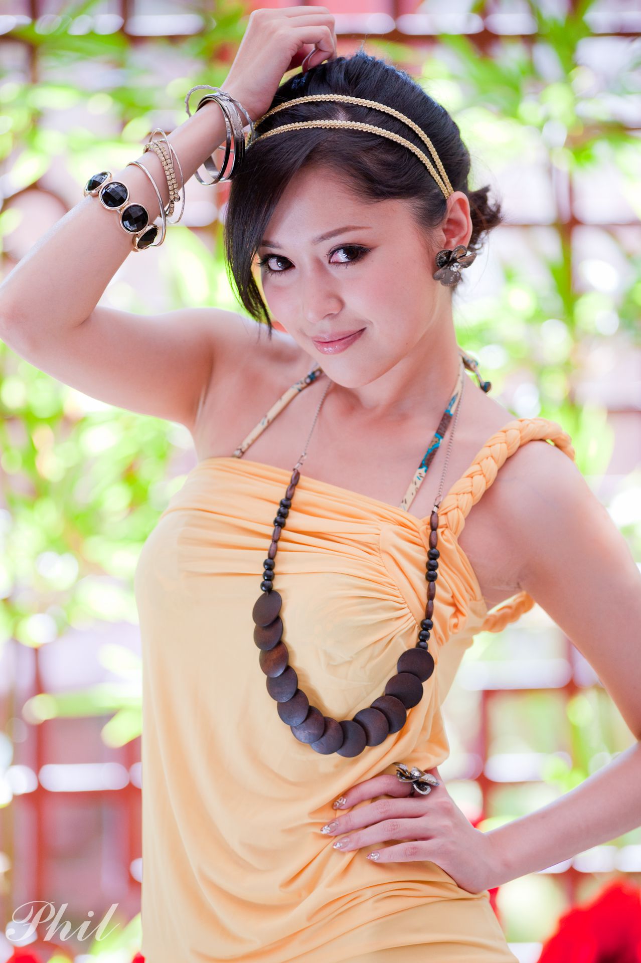 腿模Avy杜可薇《黄色吊带超短裙外拍》-图31