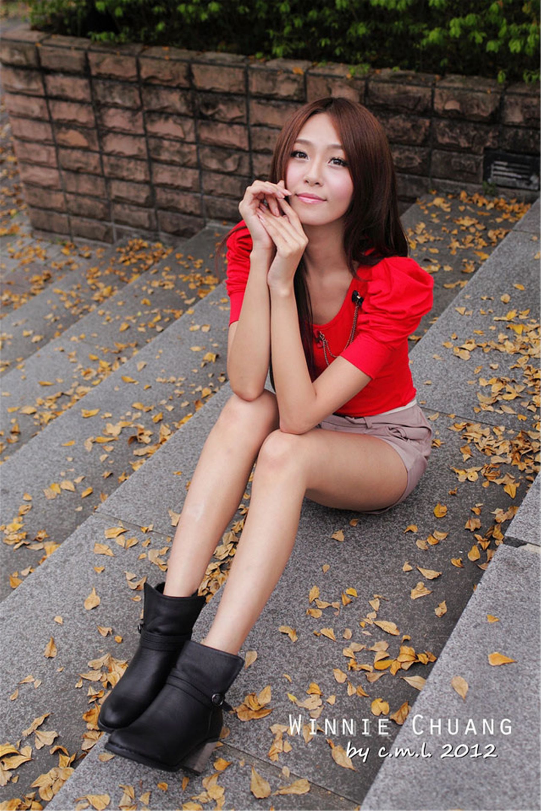 Winnie小雪/庄温妮《日新北市板桥区林家花园》外拍-图9