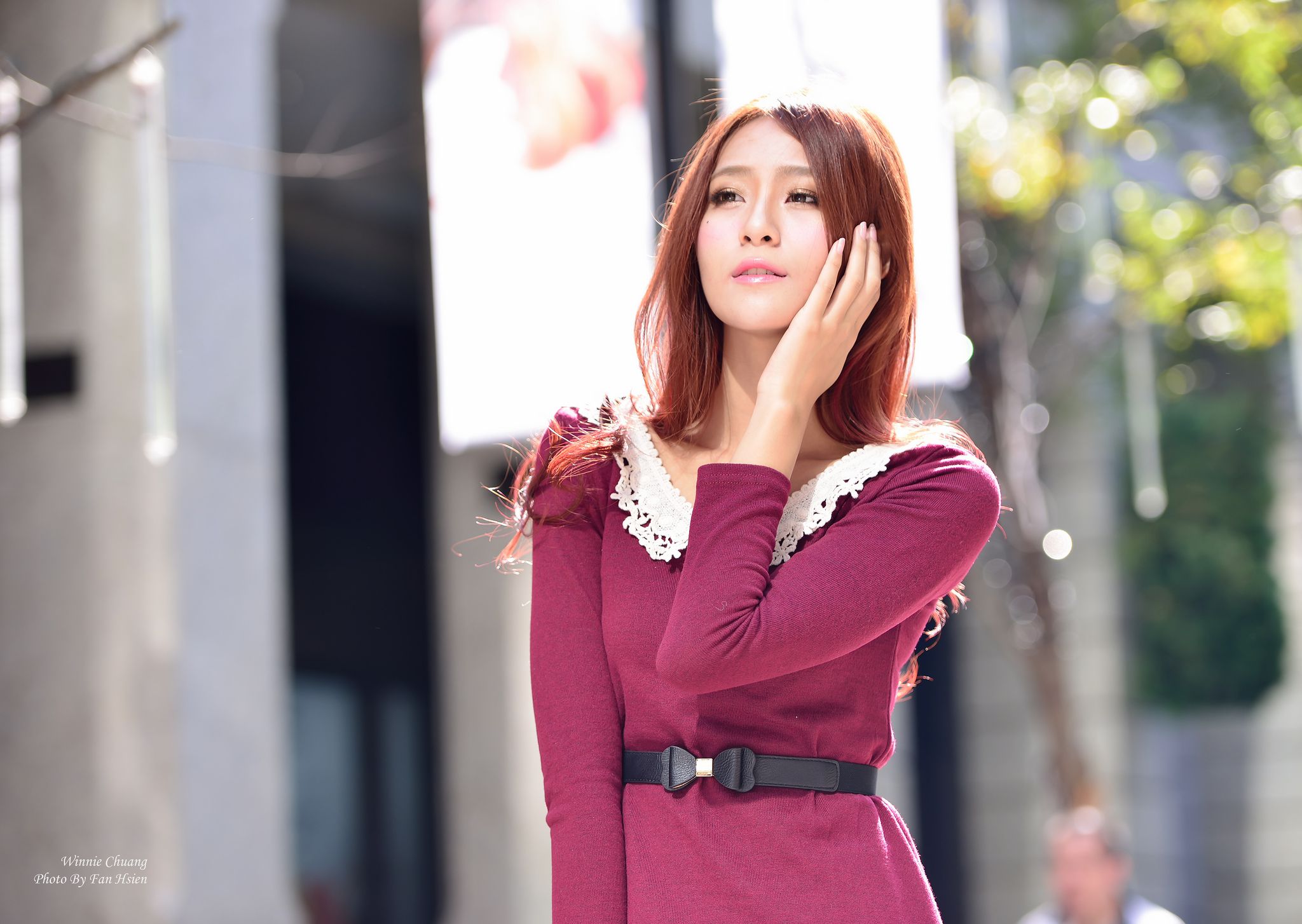 Winnie小雪/庄温妮《日新北市板桥区林家花园》外拍-图19