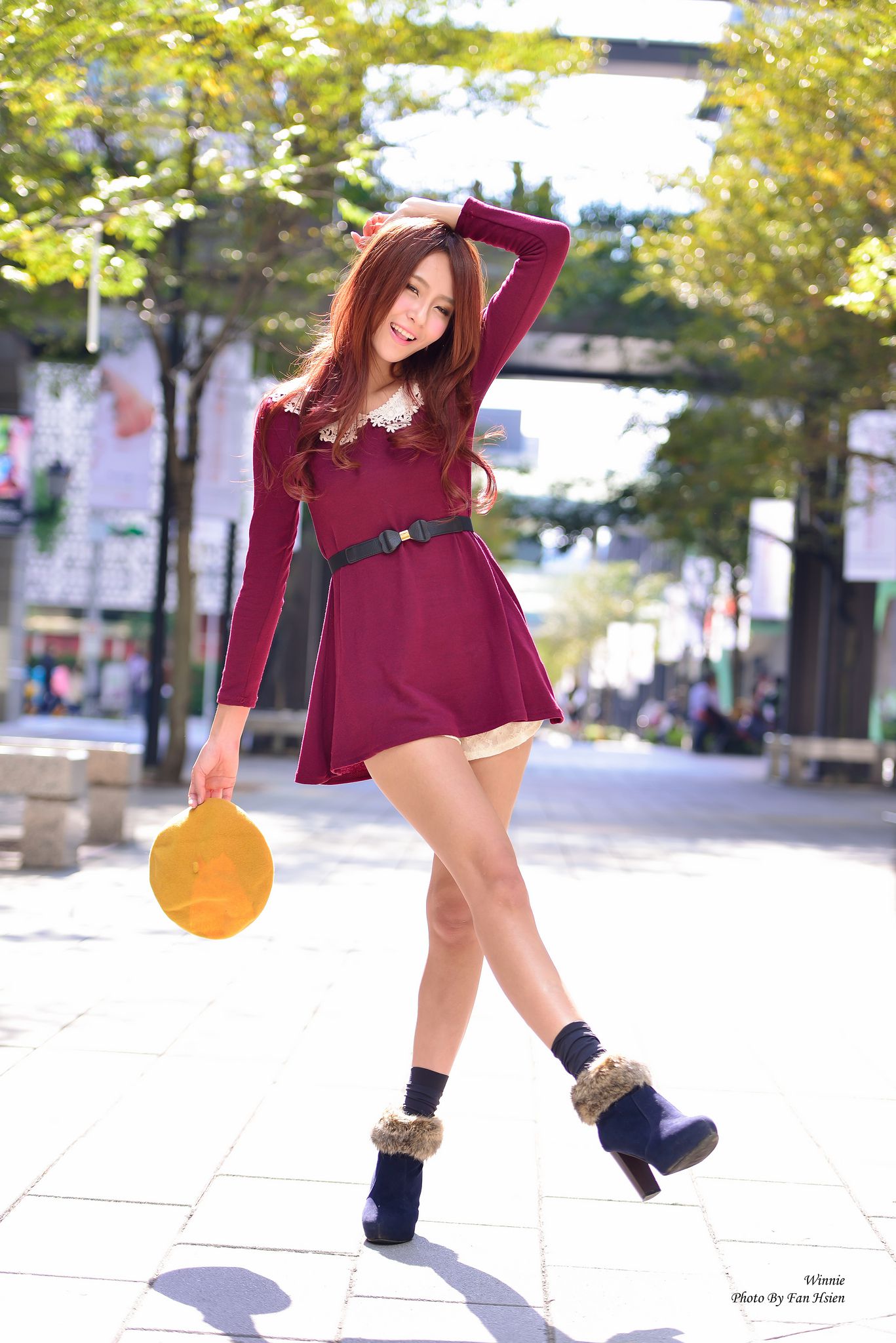 Winnie小雪/庄温妮《日新北市板桥区林家花园》外拍-图21
