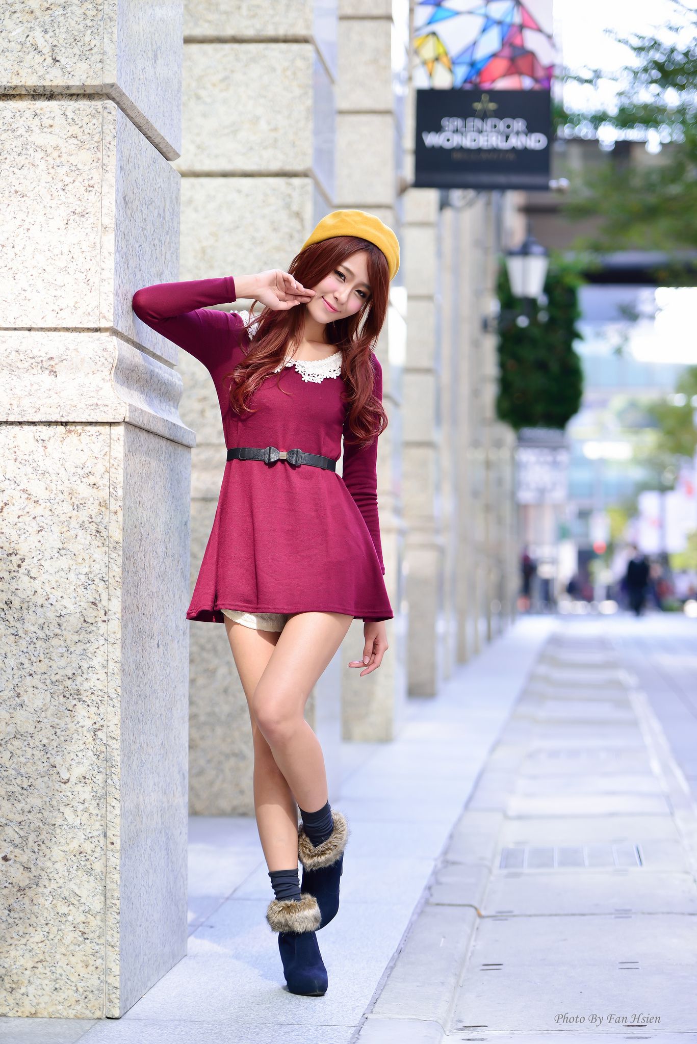 Winnie小雪/庄温妮《日新北市板桥区林家花园》外拍-图25