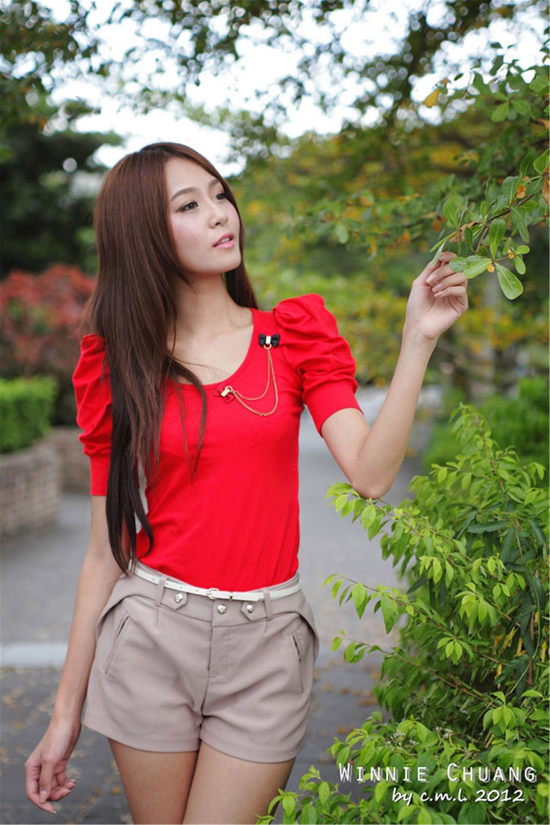 Winnie小雪/庄温妮《日新北市板桥区林家花园》外拍-图5