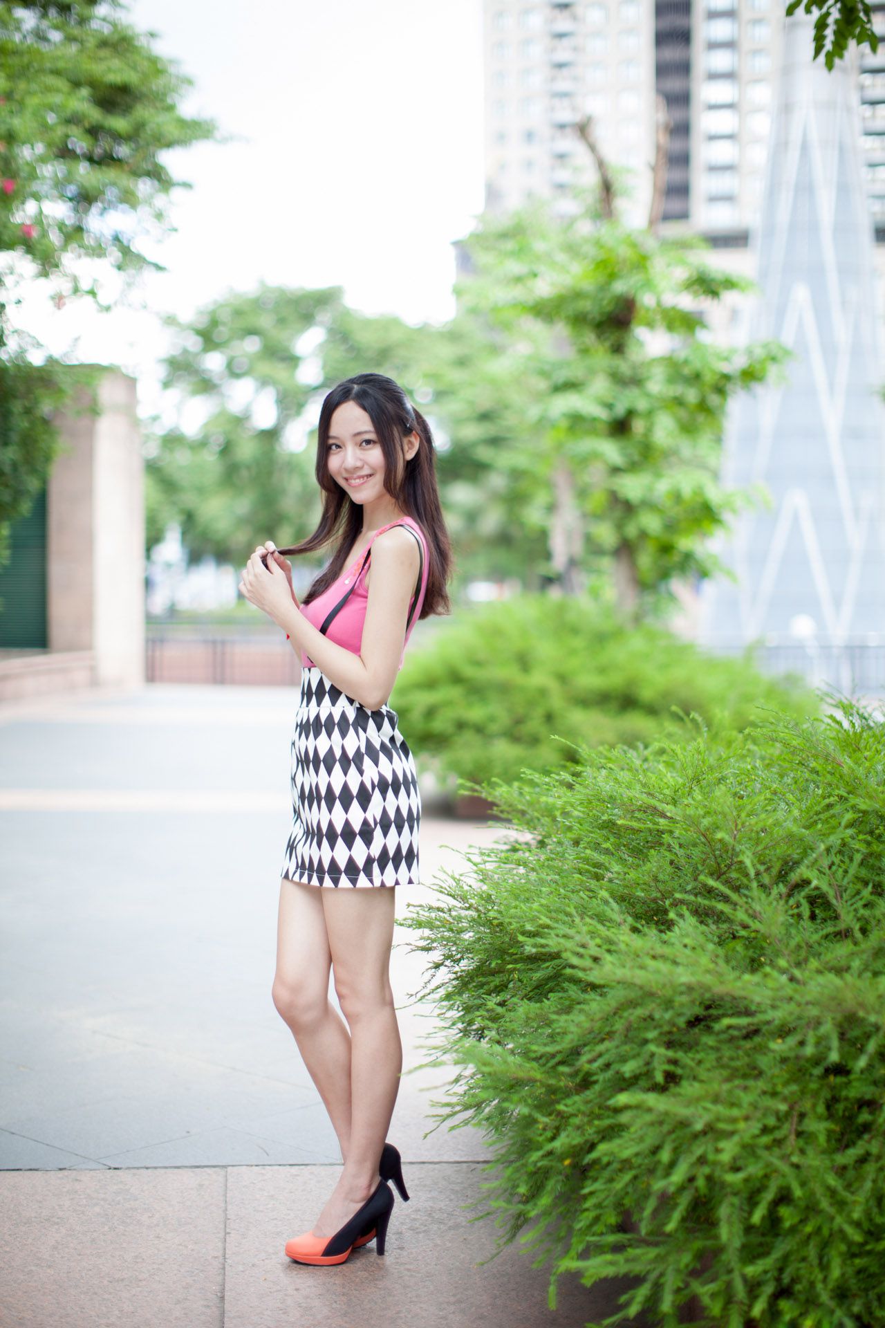 台湾美女Anita林千如《中央商圈外拍》-图29