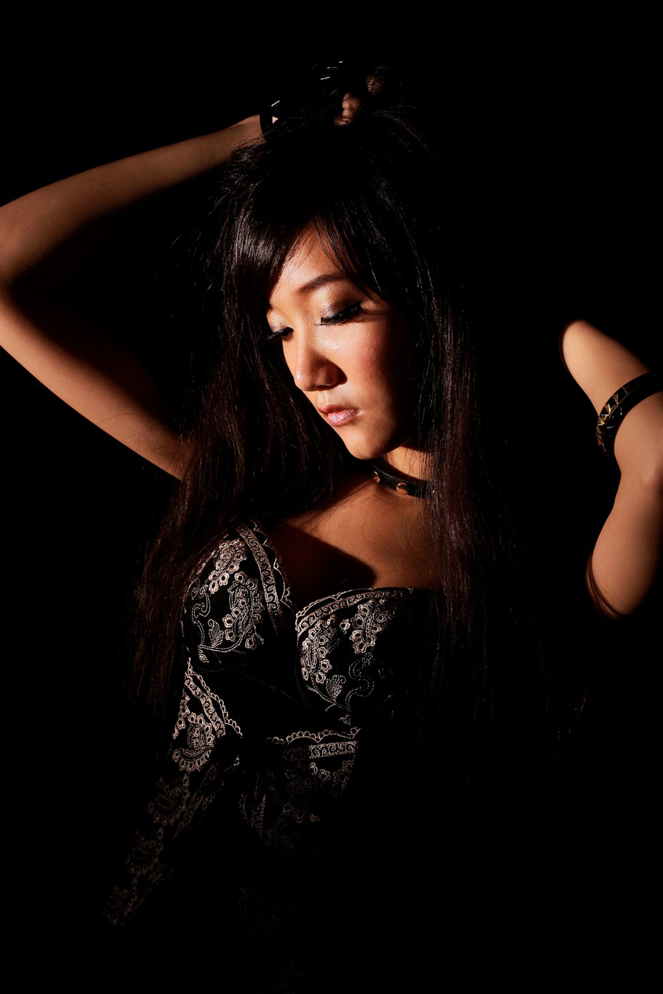 Tina李霜《黑丝街拍图片》写真合集-图30