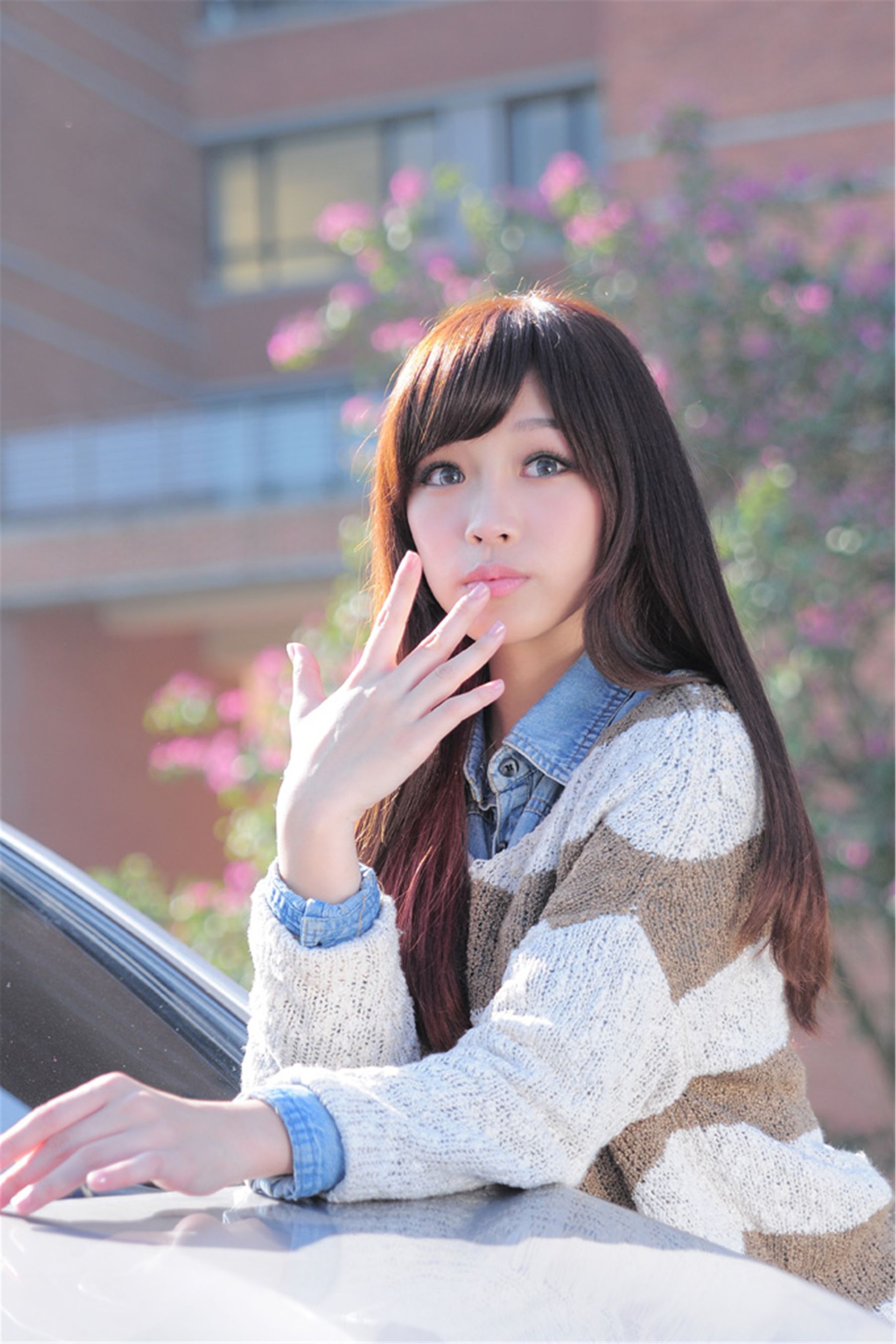 台湾明德高中校花涼涼《校园街拍》-图11