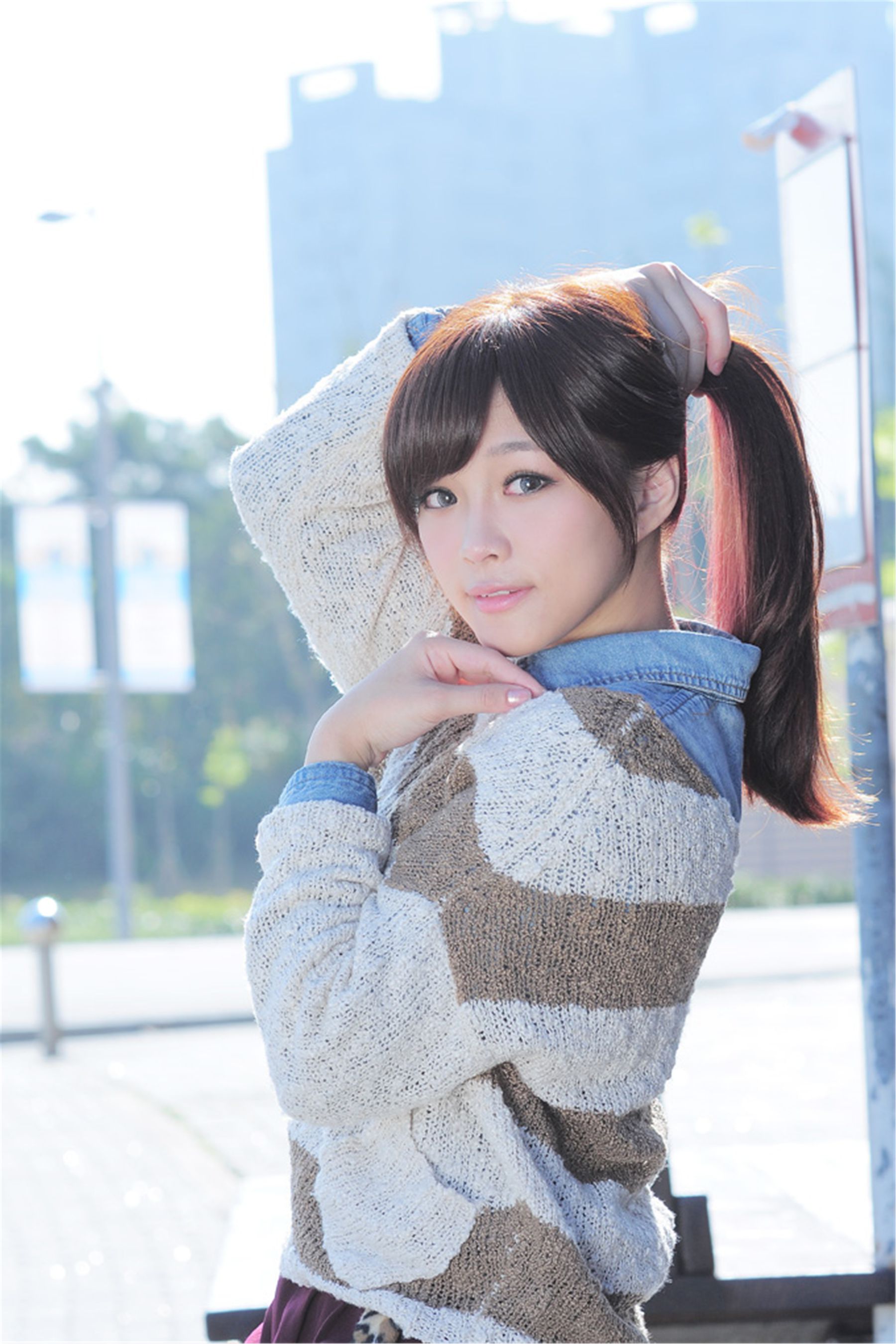 台湾明德高中校花涼涼《校园街拍》-图16