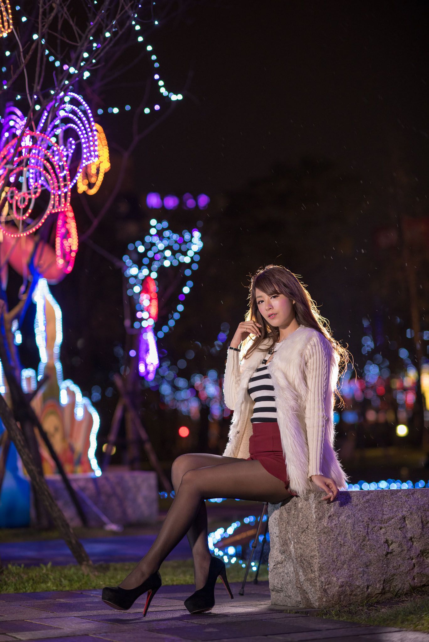 台湾美女夏晴MISO《圣诞外拍》-图6