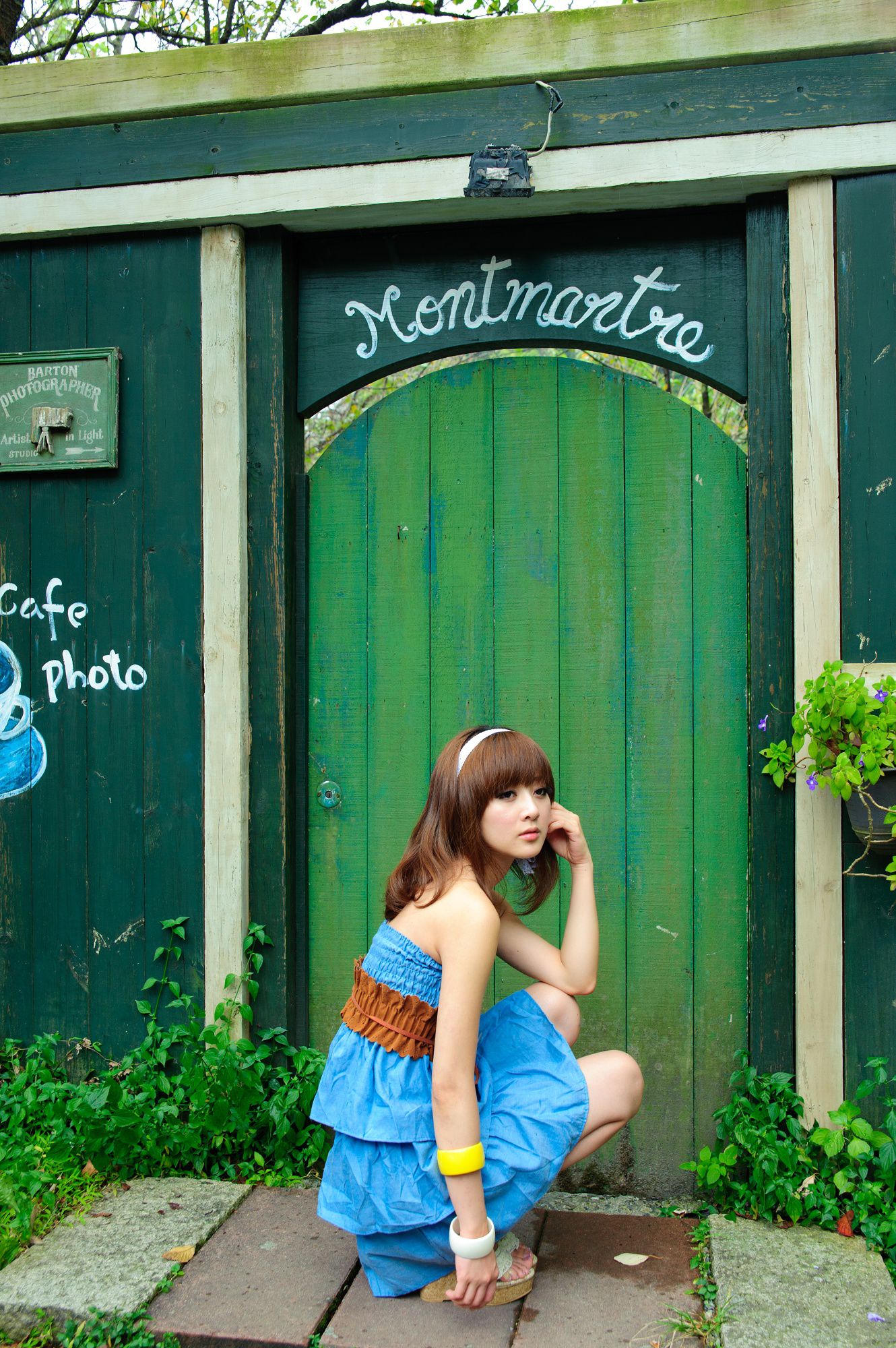 张凯洁/Mikako《蒙馬特咖啡外拍》-图12