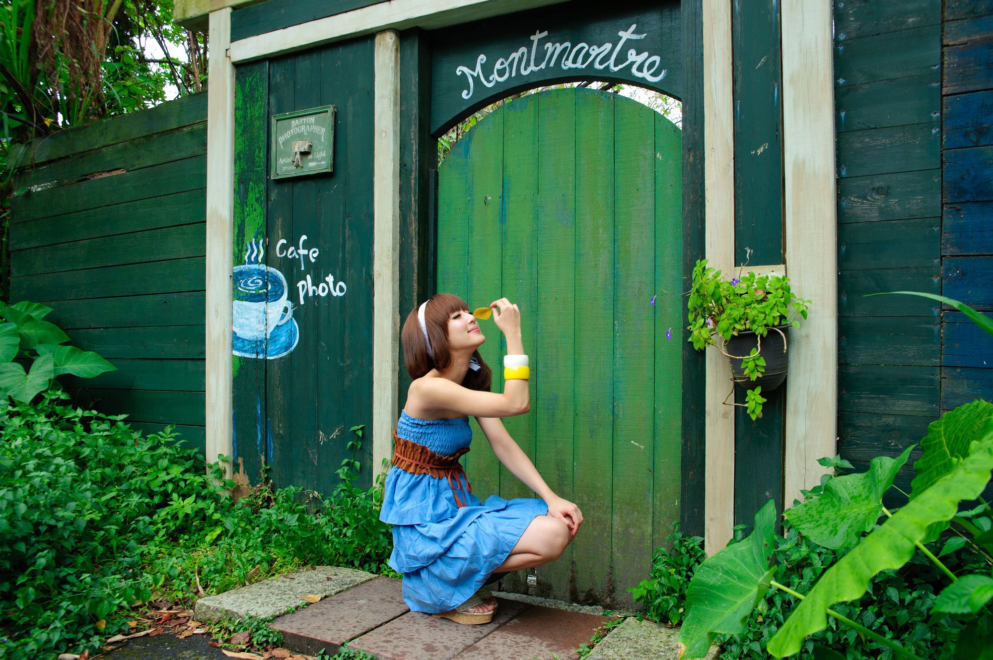 张凯洁/Mikako《蒙馬特咖啡外拍》-图13