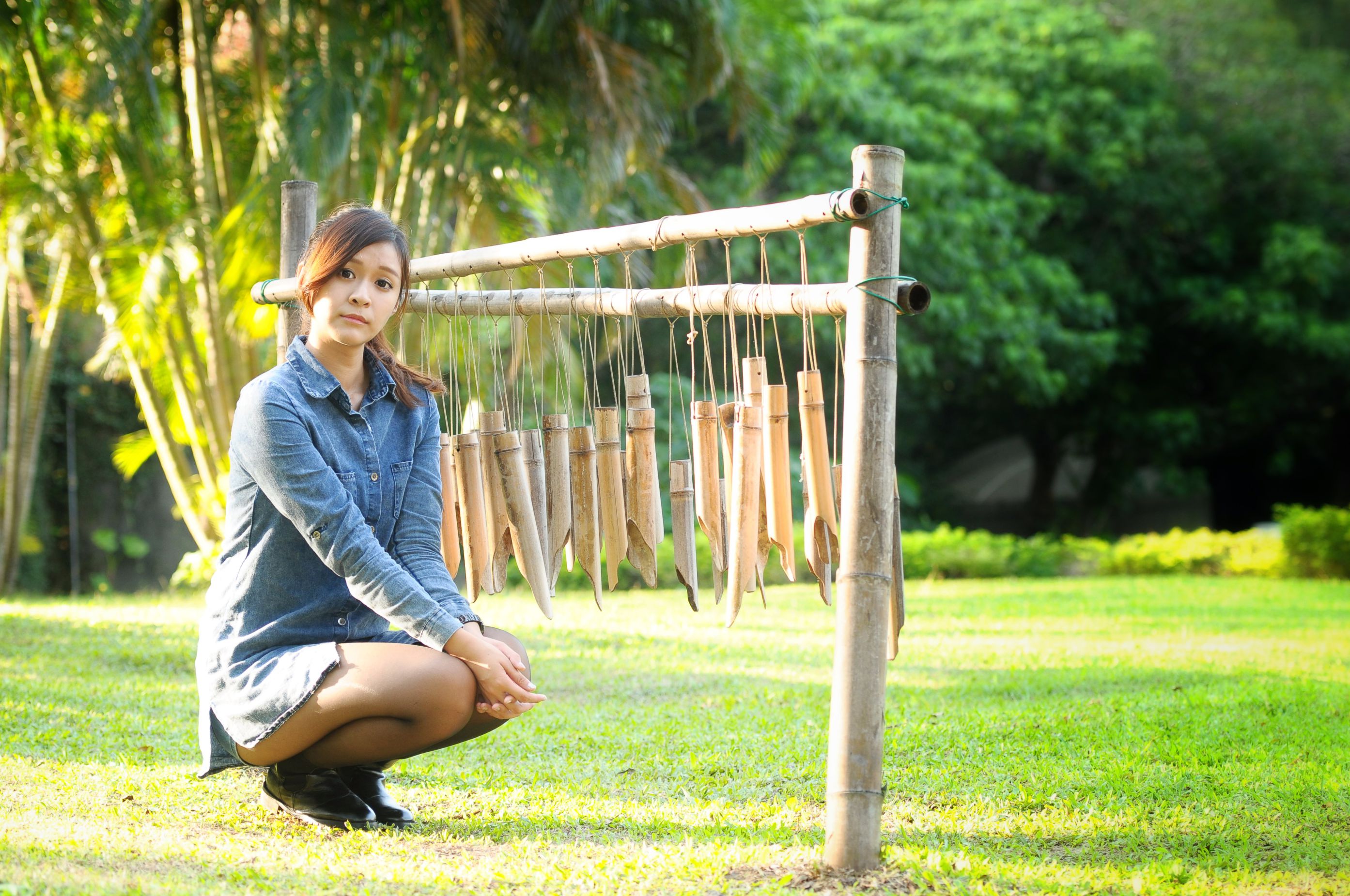 台湾少女Emily《小清新黑丝牛仔妹子》外拍-图12