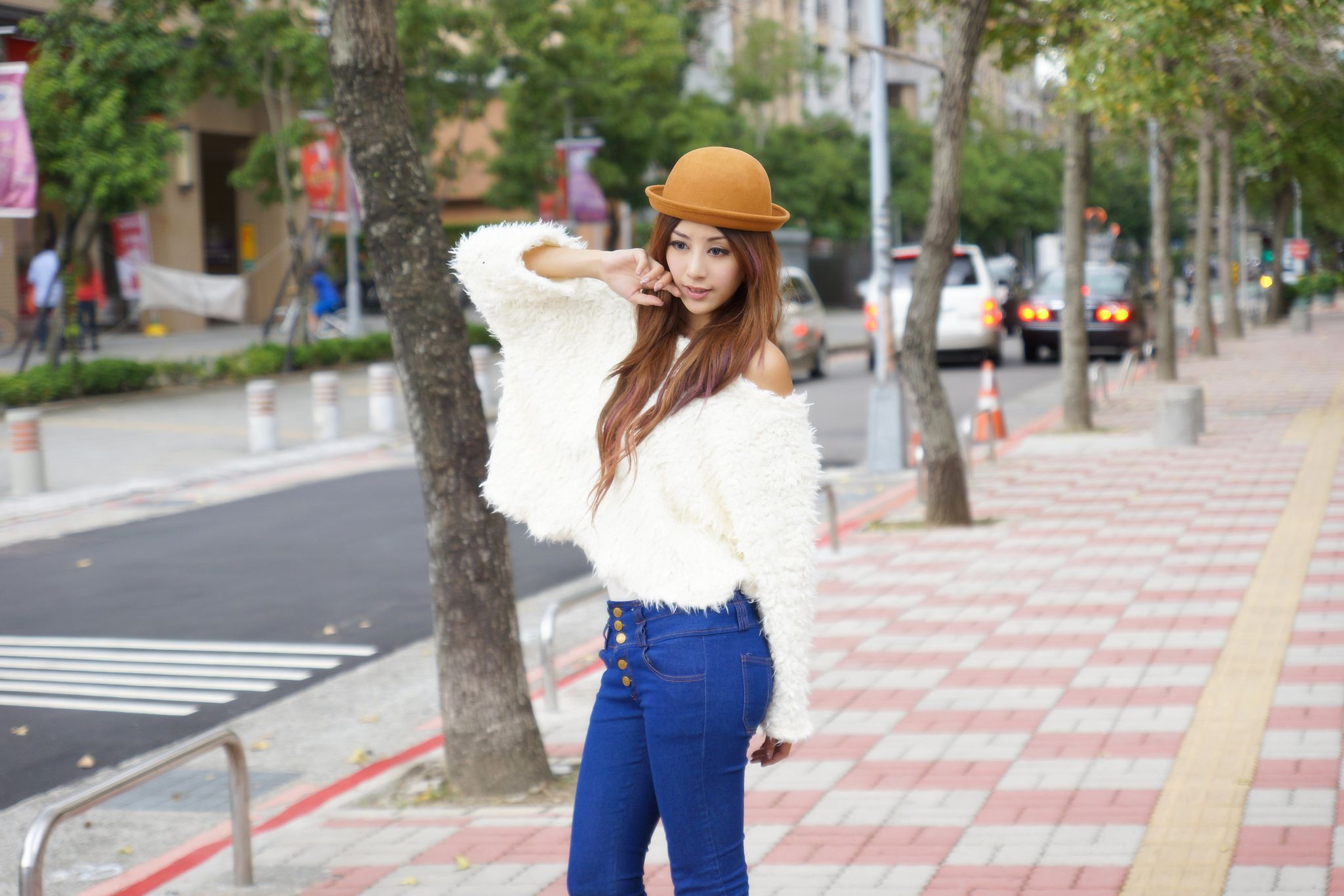 台湾模特夏晴MISO《清新街拍图片》写真合集-图0