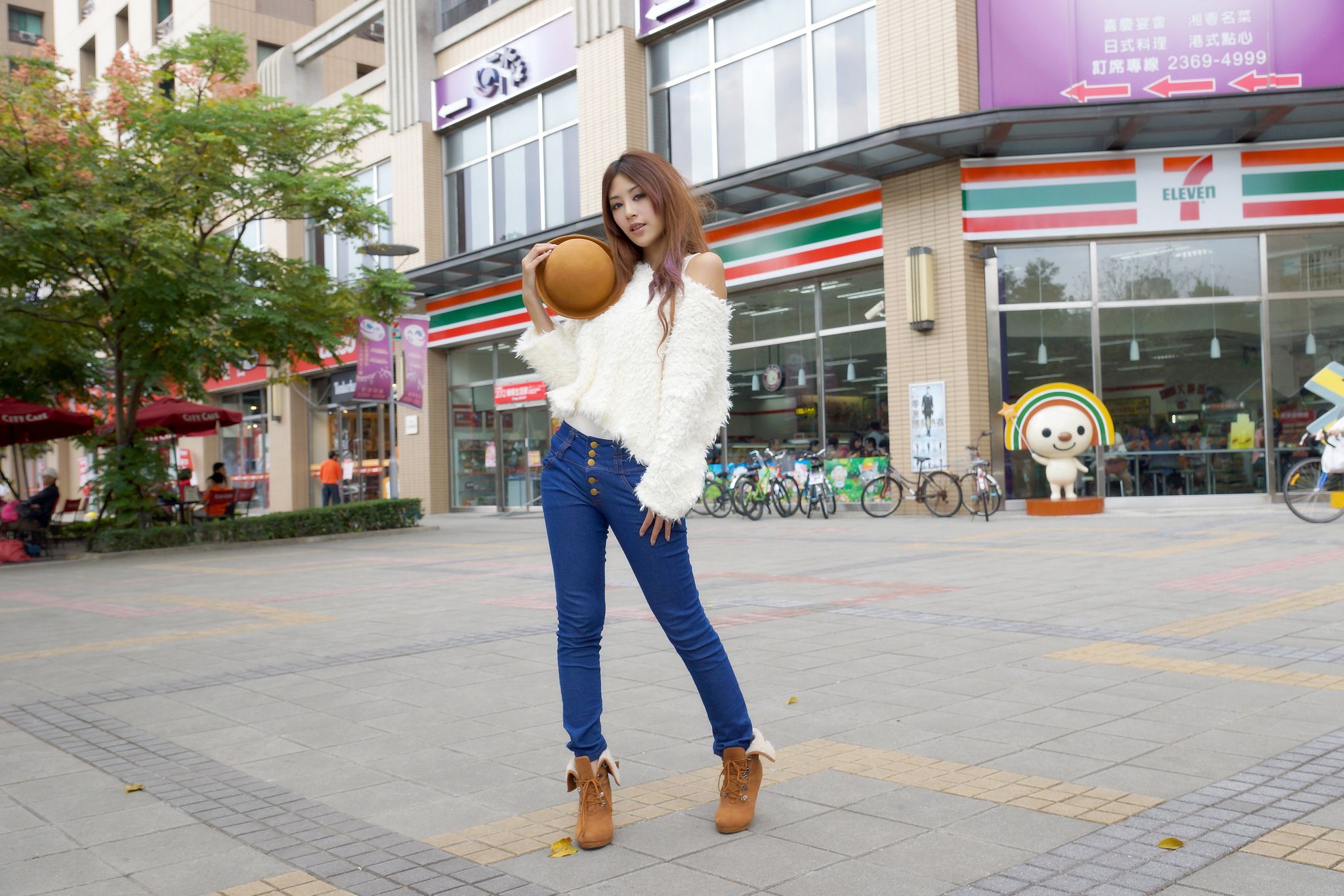 台湾模特夏晴MISO《清新街拍图片》写真合集-图2