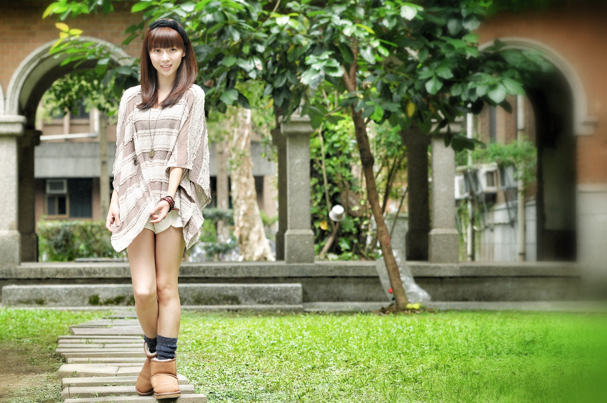 台湾正妹沈喬喬《甜美少女清新外拍图片》写真合集-图0