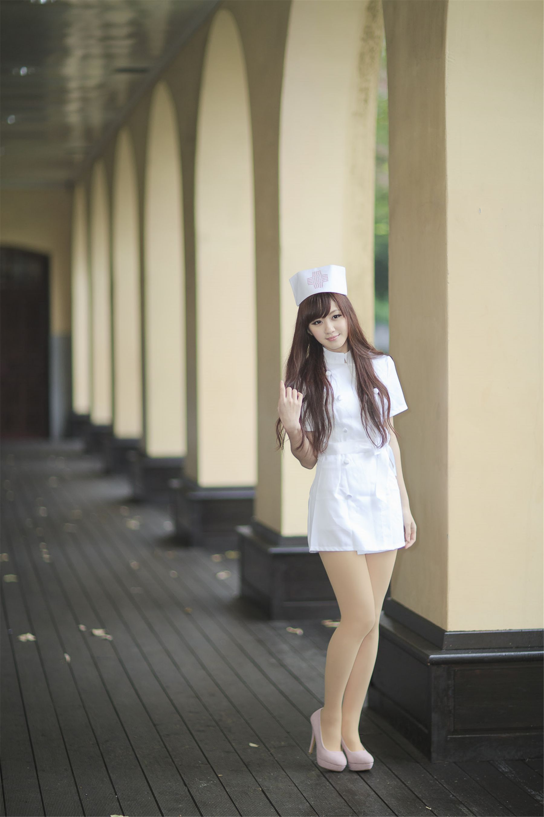 台湾正妹小雅《台大医学院外拍》-图13