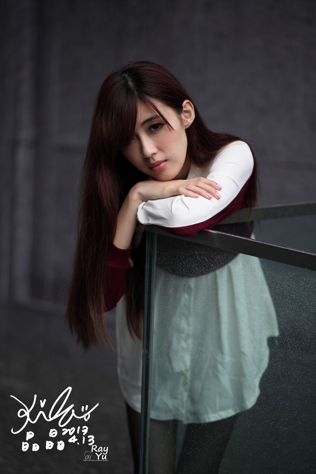 Kila晶晶/廖挺伶《2套黑丝街拍图片》-图13