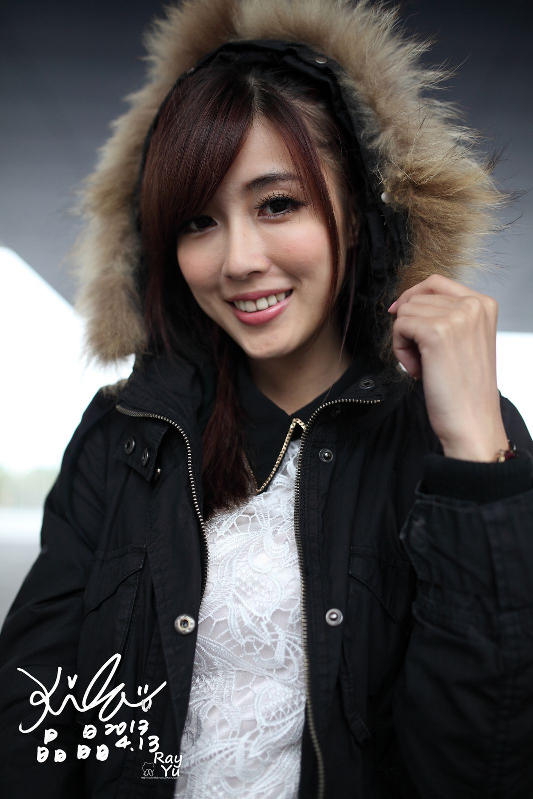 Kila晶晶/廖挺伶《2套黑丝街拍图片》-图14