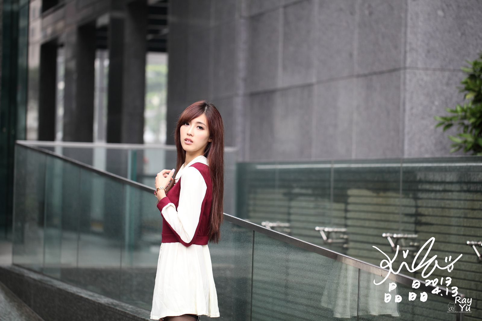 Kila晶晶/廖挺伶《2套黑丝街拍图片》-图18