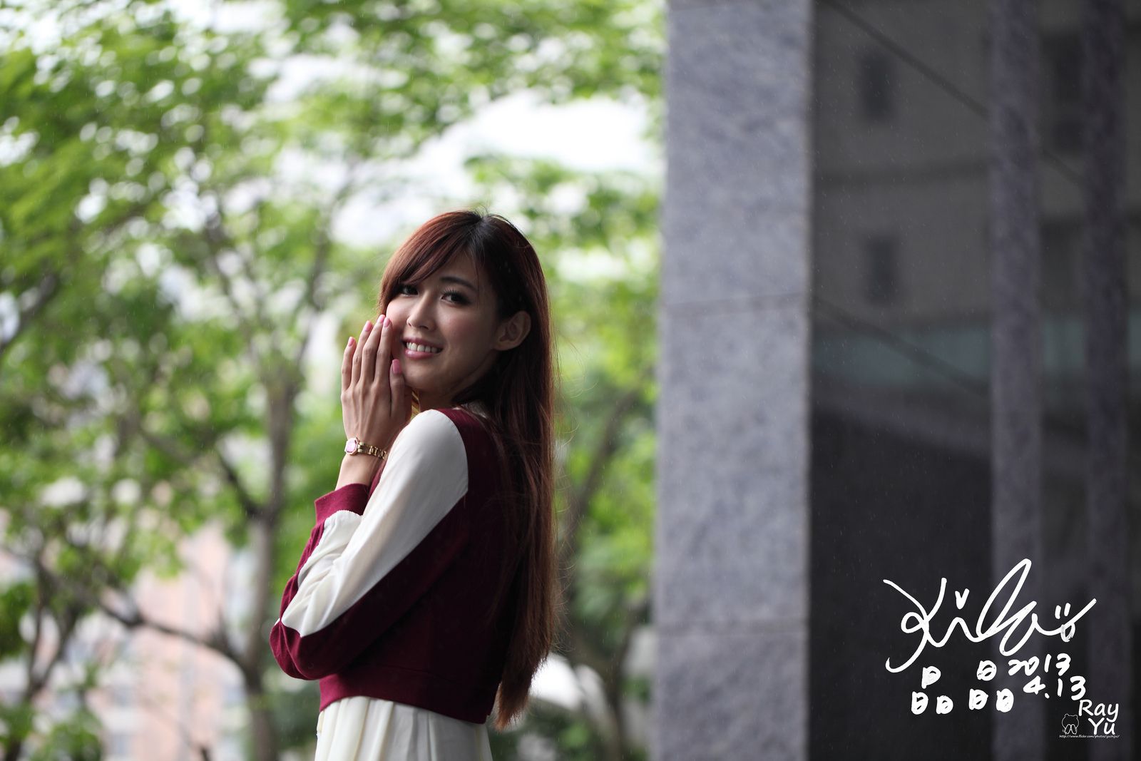 Kila晶晶/廖挺伶《2套黑丝街拍图片》-图24