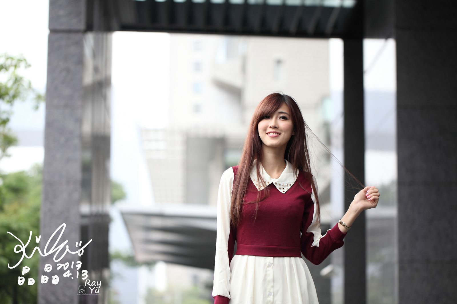 Kila晶晶/廖挺伶《2套黑丝街拍图片》-图28