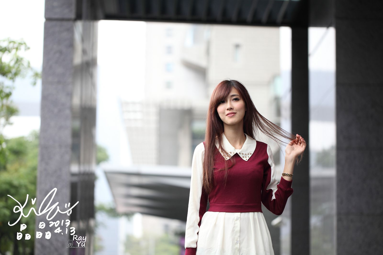 Kila晶晶/廖挺伶《2套黑丝街拍图片》-图29