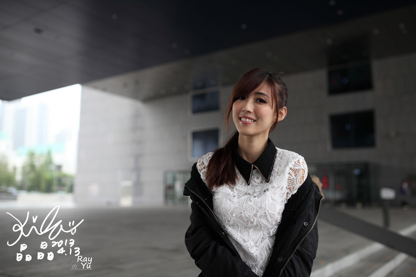 Kila晶晶/廖挺伶《2套黑丝街拍图片》-图45