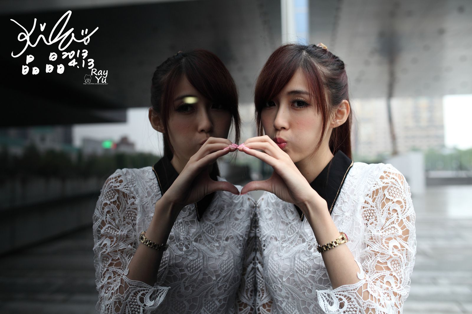 Kila晶晶/廖挺伶《2套黑丝街拍图片》-图55