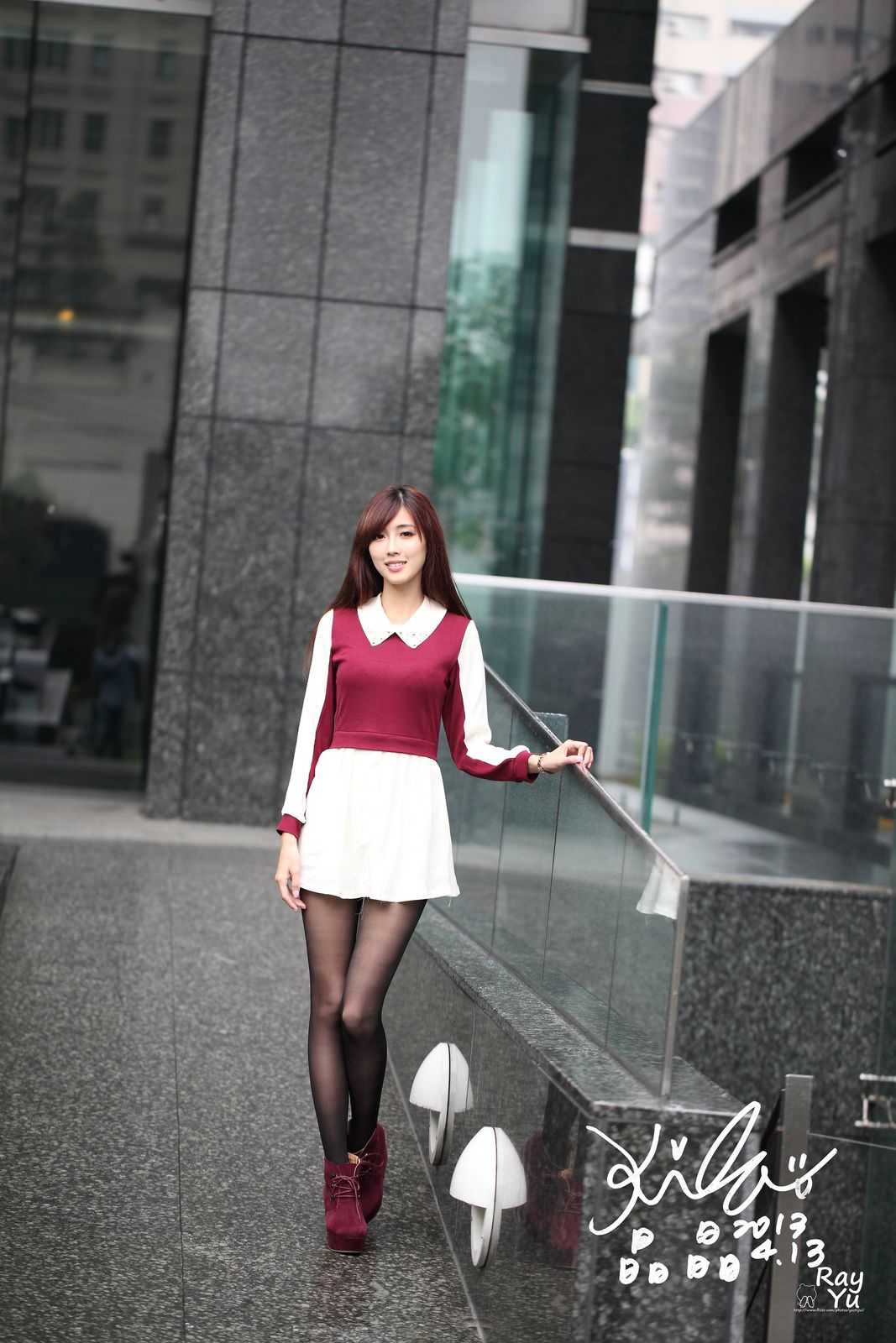 Kila晶晶/廖挺伶《2套黑丝街拍图片》-图66