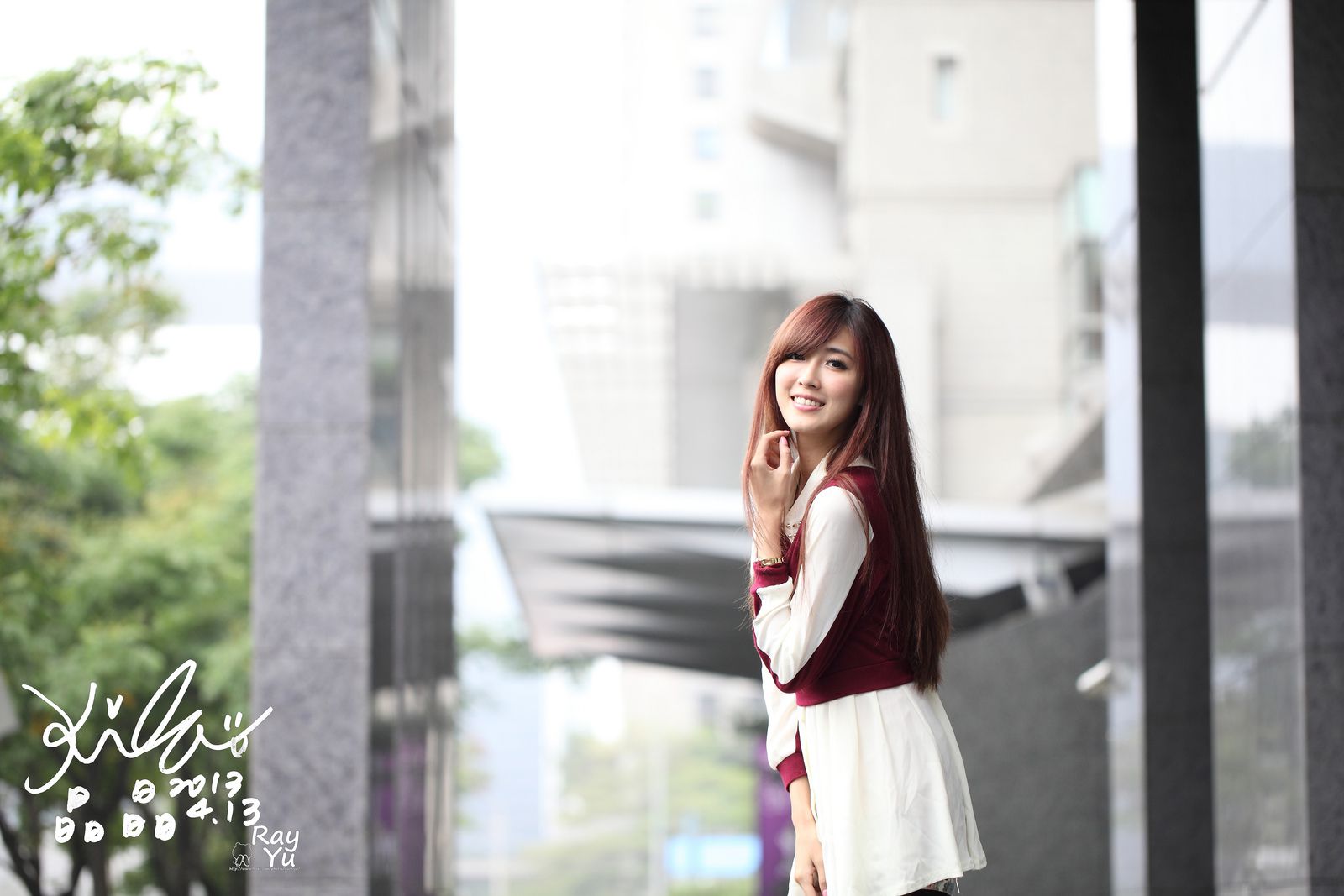 Kila晶晶/廖挺伶《2套黑丝街拍图片》-图71