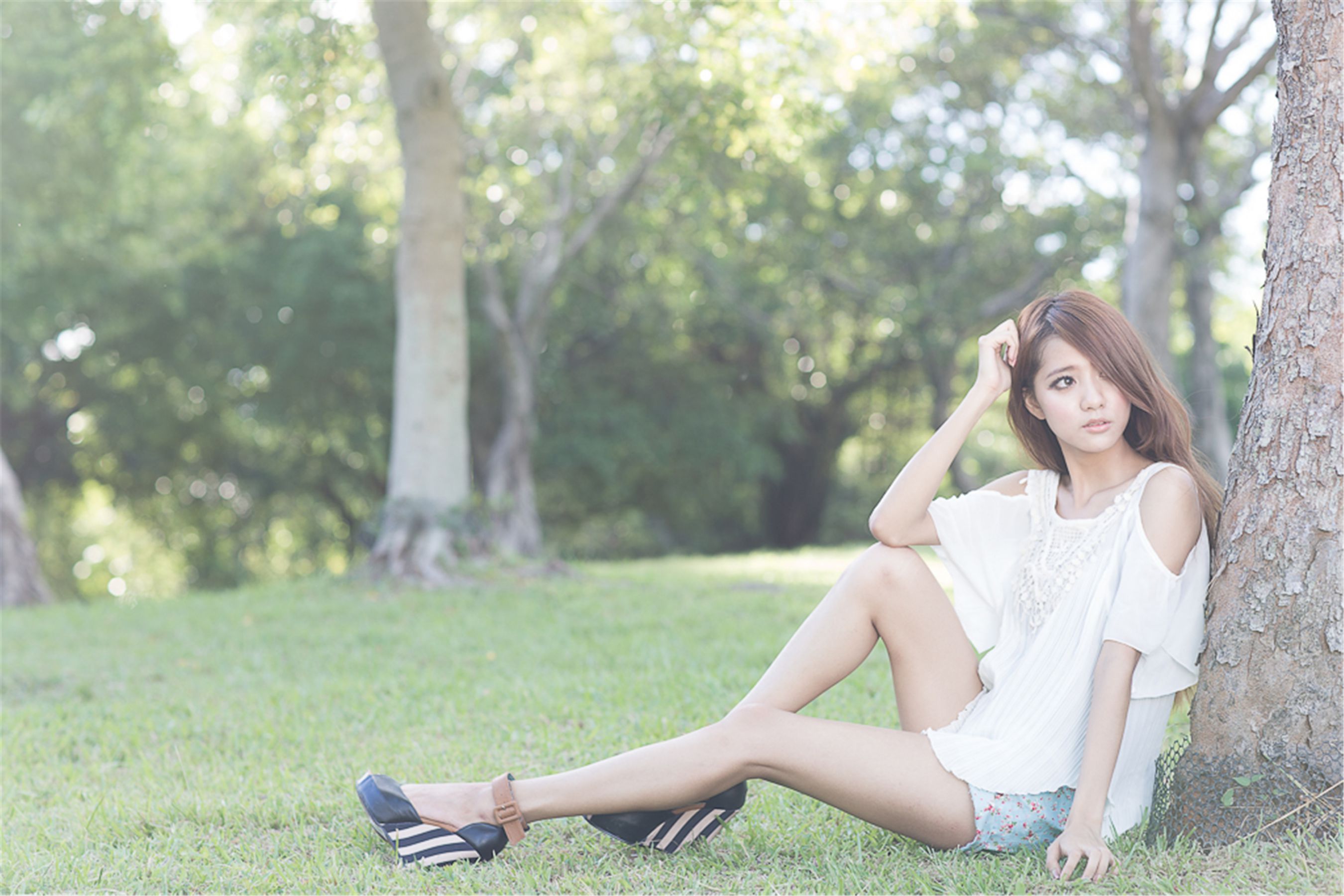 台湾美女妍安/吕芷葇《大安森林公園外拍》-图10