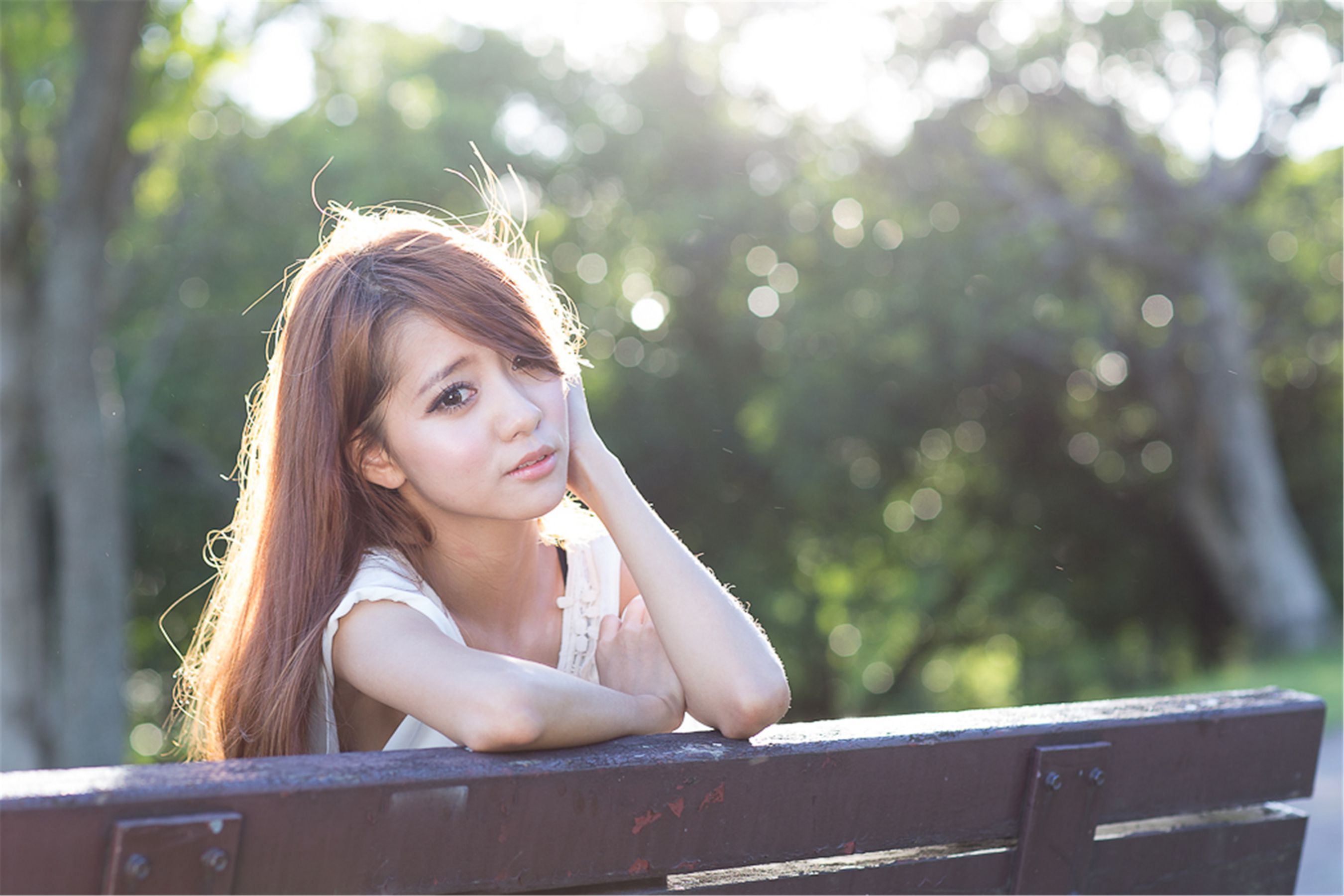 台湾美女妍安/吕芷葇《大安森林公園外拍》-图14