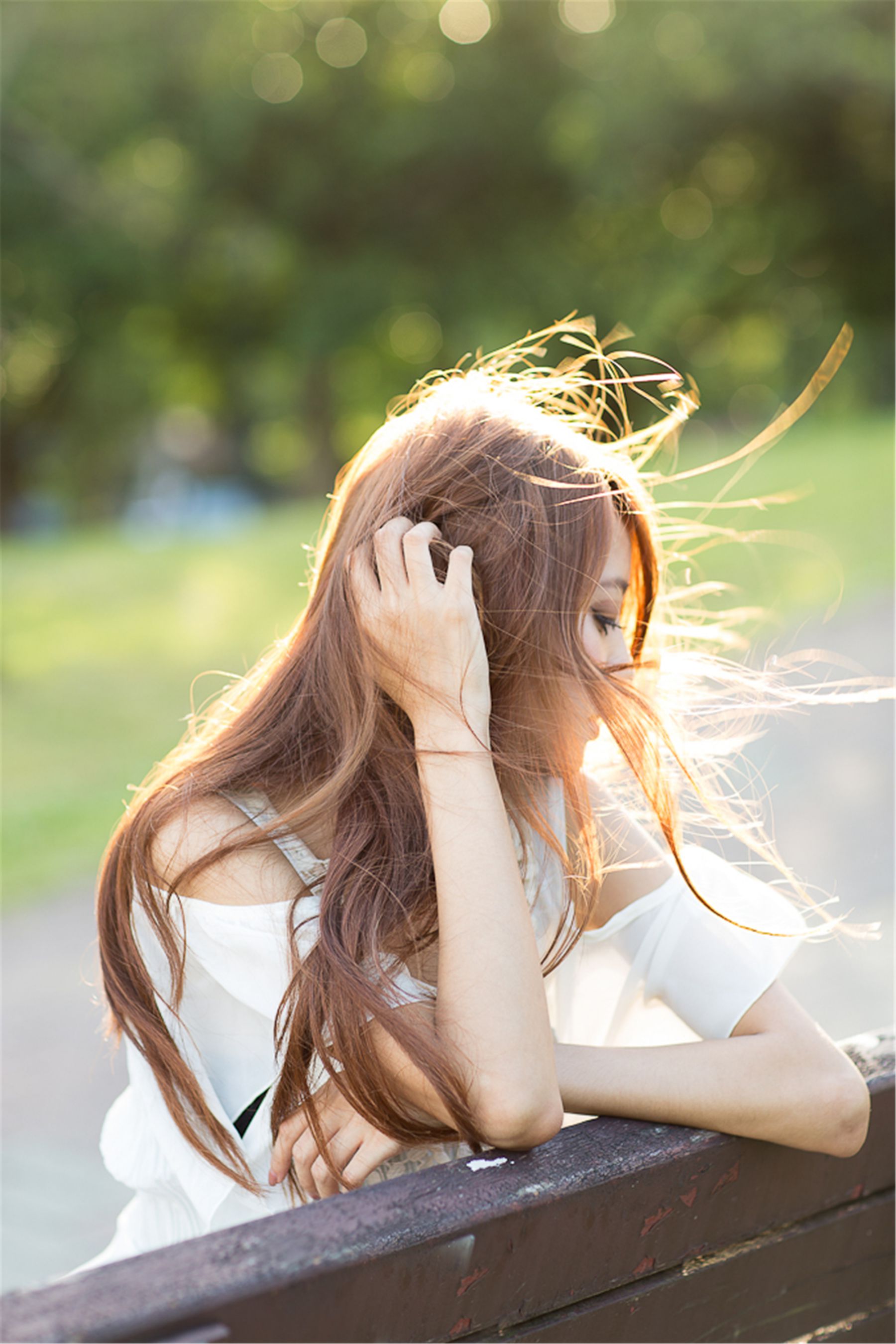 台湾美女妍安/吕芷葇《大安森林公園外拍》-图15