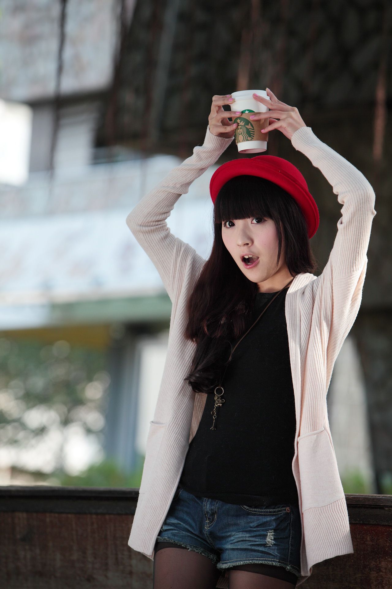 台湾萝莉正妹模特綠豆《小清新唯美外拍》-图3