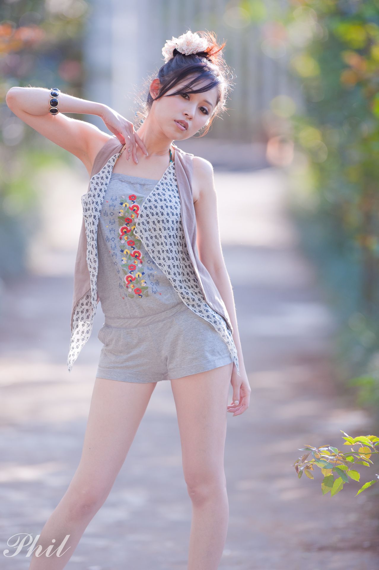 台湾女神Avy杜可薇《吊带短裤系列》小清新唯美外拍-图32