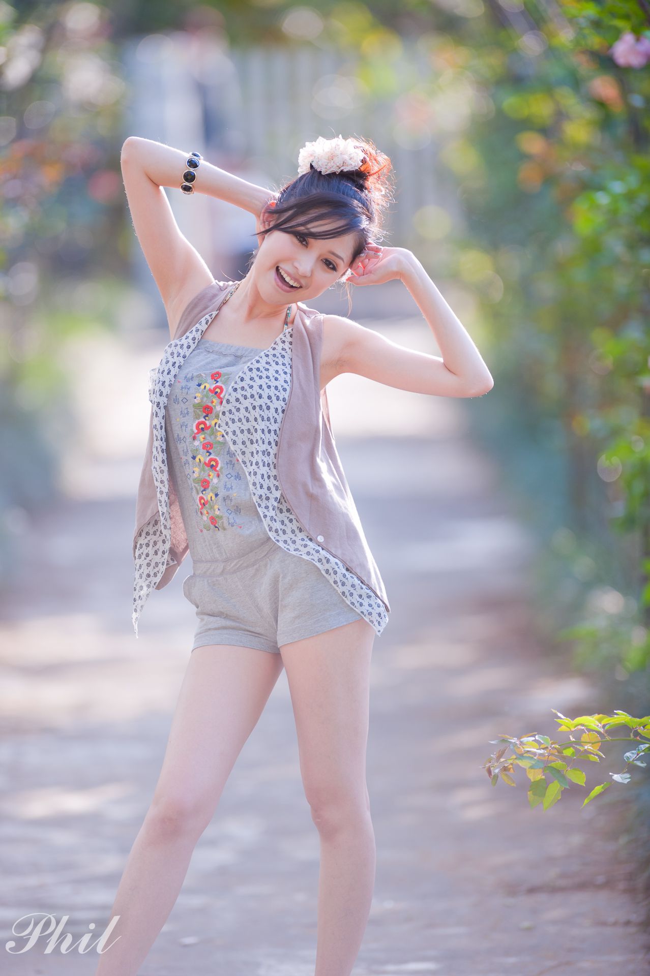 台湾女神Avy杜可薇《吊带短裤系列》小清新唯美外拍-图36