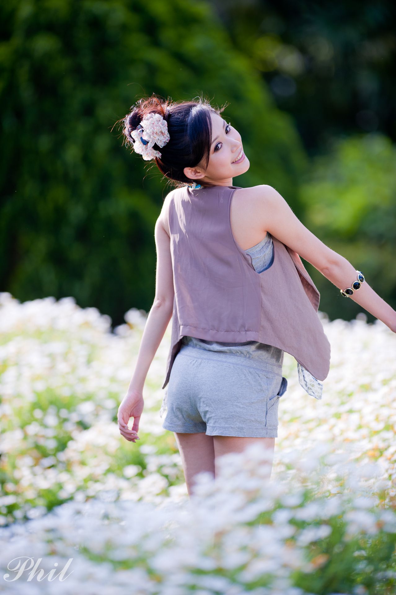 台湾女神Avy杜可薇《吊带短裤系列》小清新唯美外拍-图3