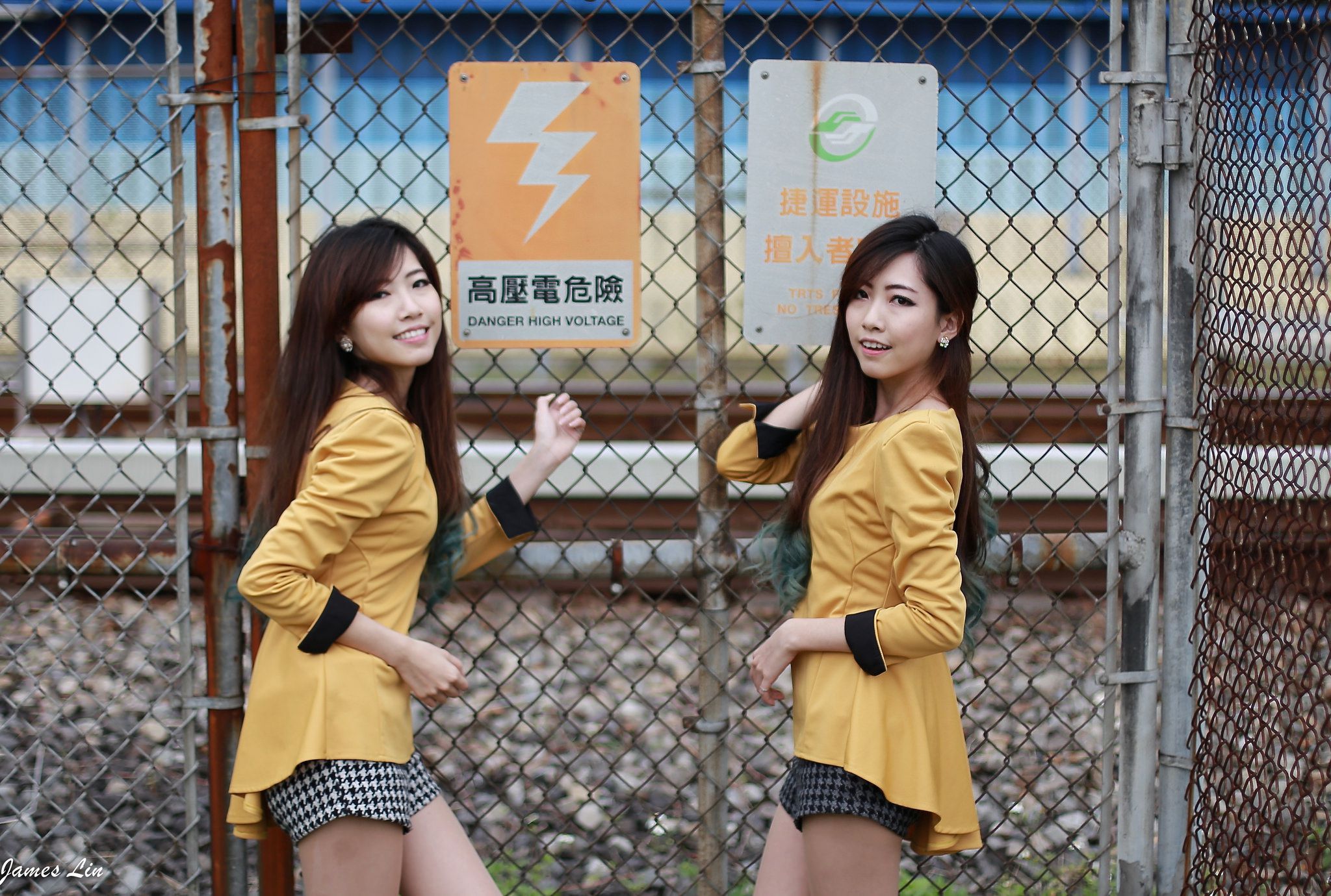 极品清纯甜美台湾双胞胎姐妹花清新外拍-图12